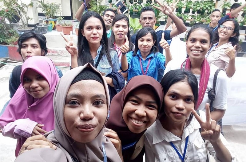 Relawan Olimpiade Sains Kuark Kota Ambon Tahun 2019.
