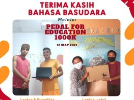 Kolaborasi Bahasa Basudara X Hekaleka, Atas Pemberian Media Pembelajaran Untuk Anak Maluku Cerdas